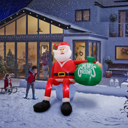 Giant 8FT Blow Up Christmas Santa Decoration