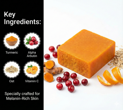 Natural Glow Face Soap with Vitamin C and Oats