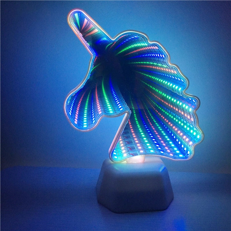 Veilleuse LED en forme de cœur