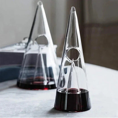 Elegant Glass Waterfall Pitcher
