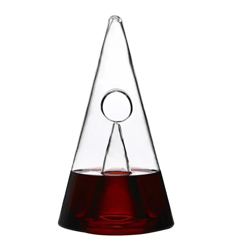Elegant Glass Waterfall Pitcher