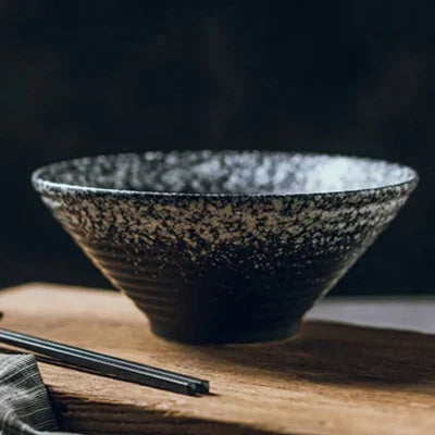 Authentic Asian Style Ramen Bowl - Hand Painted Ceramic