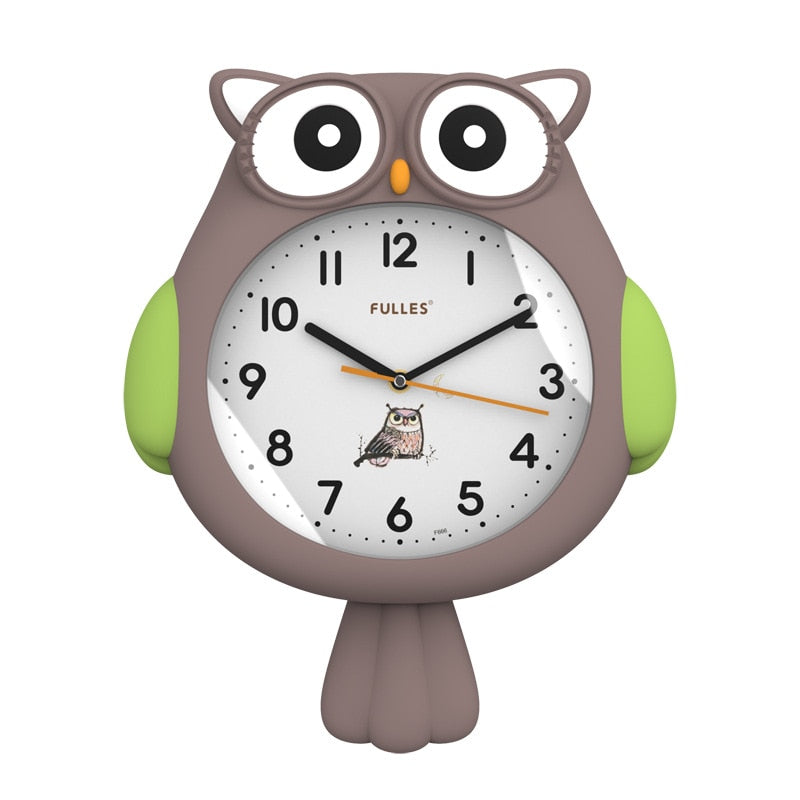 Horloge décorative adorable hibou de nuit