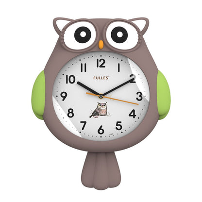 Horloge décorative adorable hibou de nuit