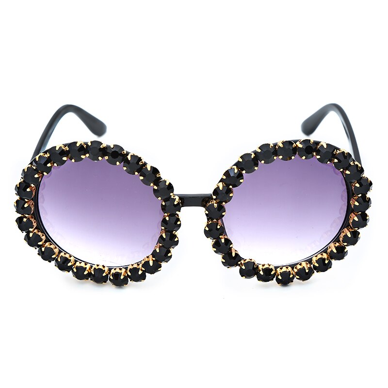 Lunettes de soleil rondes de créateur de mode