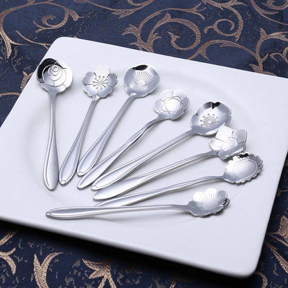 Halri | Service à thé 8 pièces en argent à motif floral