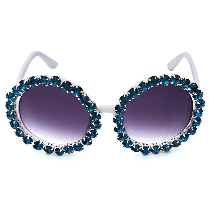 Lunettes de soleil rondes de créateur de mode