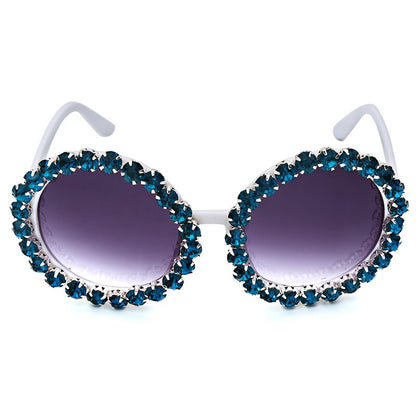 Lunettes de soleil rondes de créateur de mode