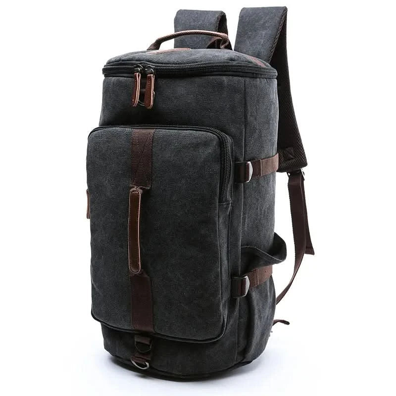 Sac de sport élégant en coton pour homme, idéal pour la salle de sport et les voyages.