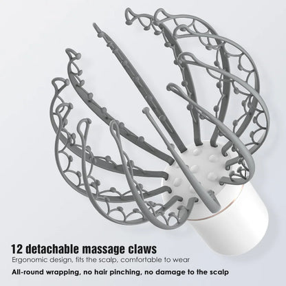 Electric Octopus Wireless Scalp Massager with 3 Modes