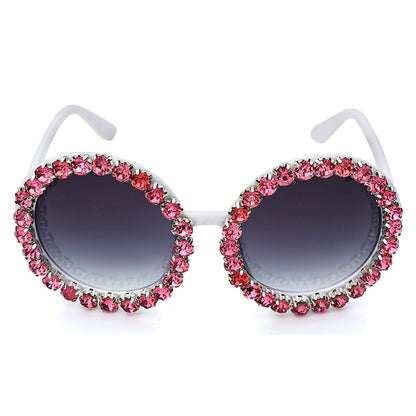 Lunettes de soleil rondes de créateur de mode