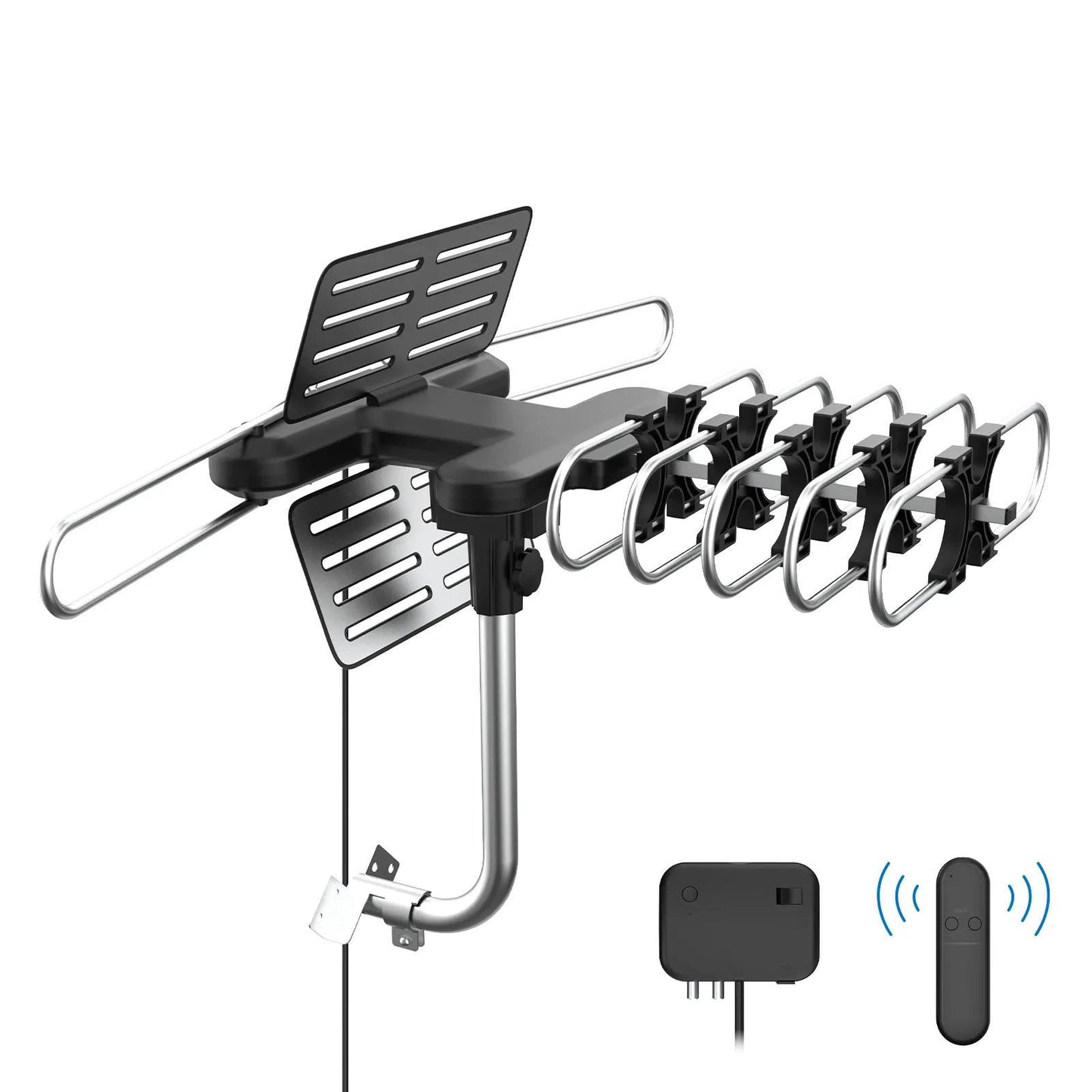 HD Outdoor TV Antenna with 360 Motor for Free Channels