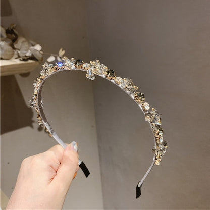 Bandeau à paillettes et cristaux glamour 