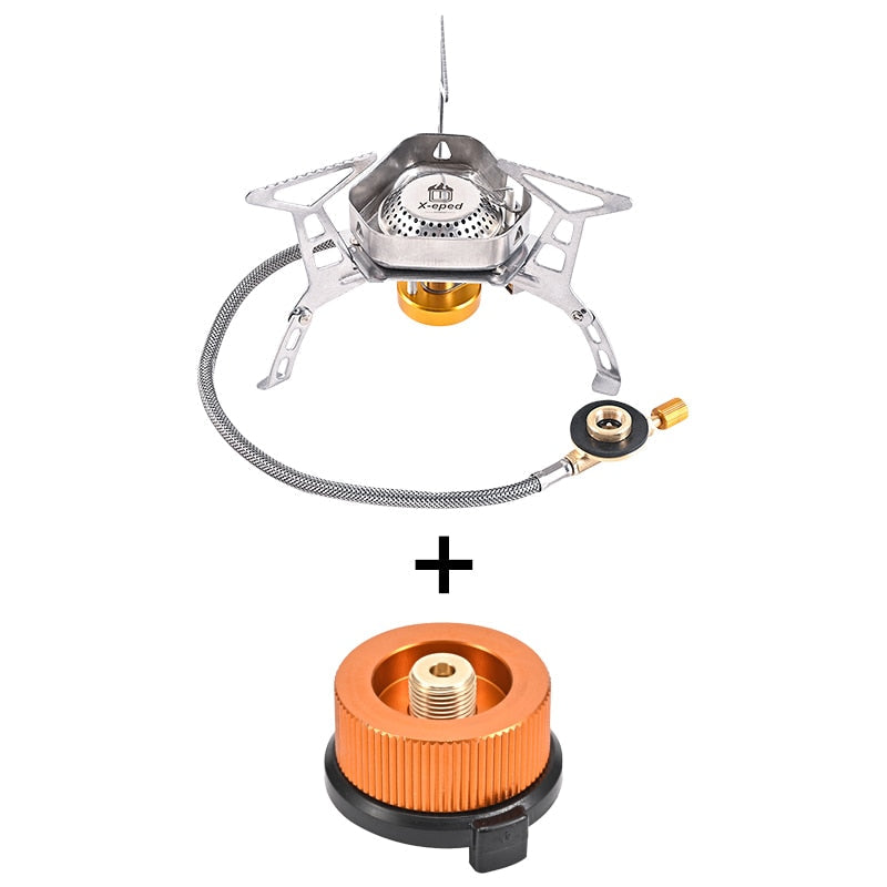 Réchaud à gaz portable et étanche pour le camping