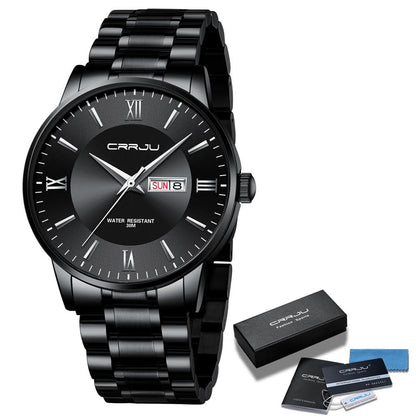 Montre de sport robuste pour homme, étanche, en acier inoxydable