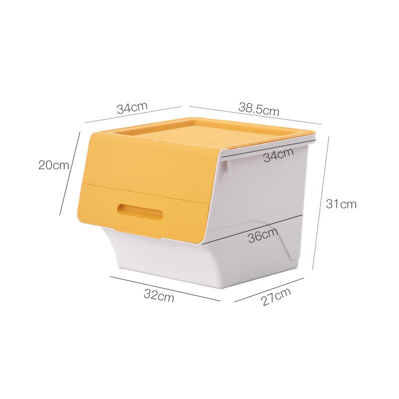 Boîte de rangement pliable en plastique pour jouets d'enfants