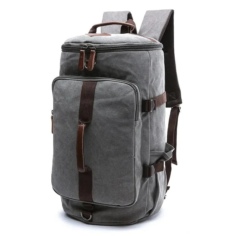 Sac de sport élégant en coton pour homme, idéal pour la salle de sport et les voyages.