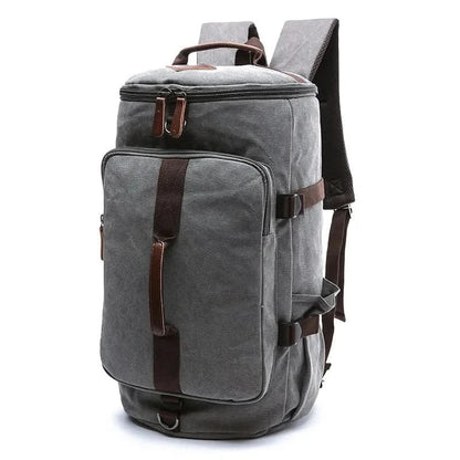 Sac de sport élégant en coton pour homme, idéal pour la salle de sport et les voyages.