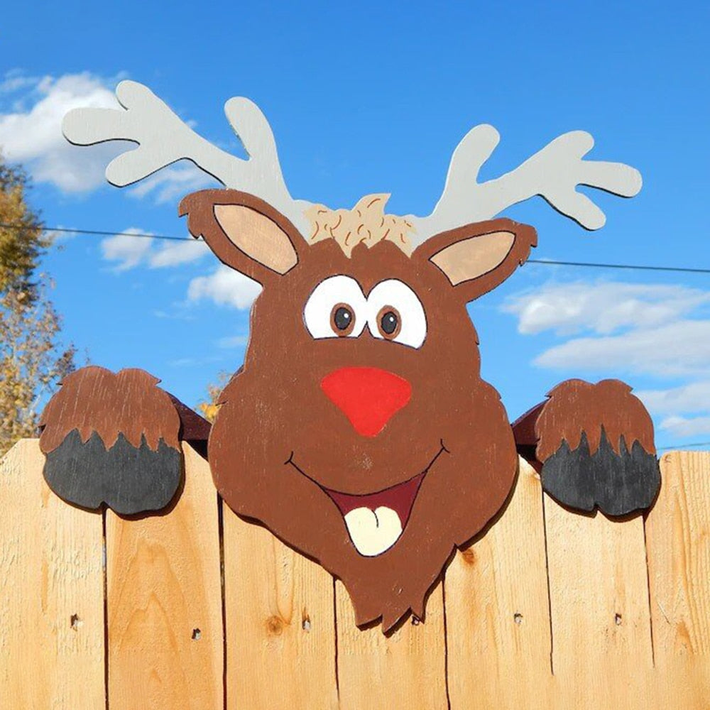 Décorations de Noël extérieures amusantes avec le Père Noël