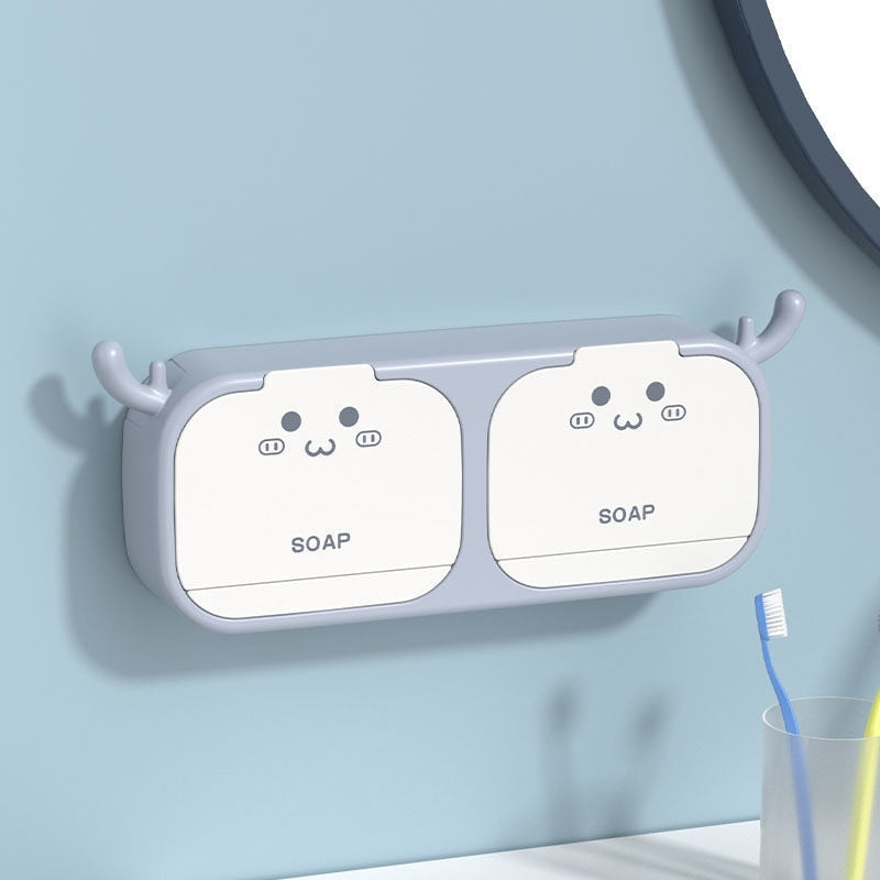 Porte-savon adorable en forme d'animaux de la forêt