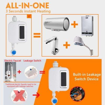 Compact Instant Electric Water Heater 3500W