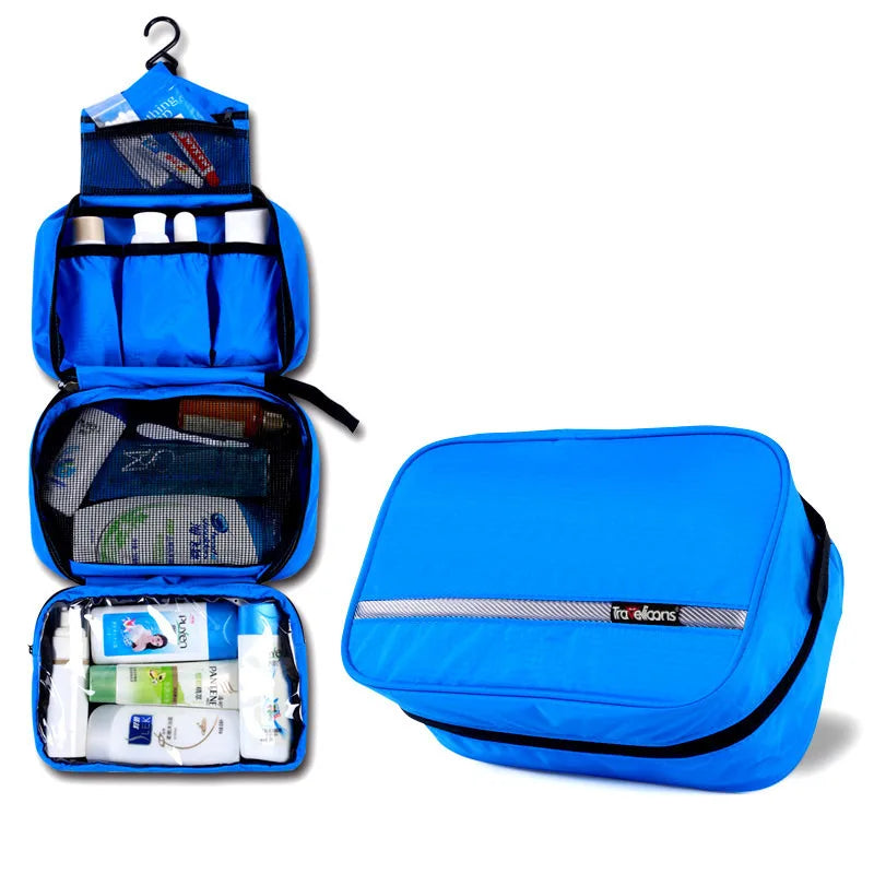 Trousse de toilette de voyage spacieuse et résistante à l'eau pour hommes et femmes