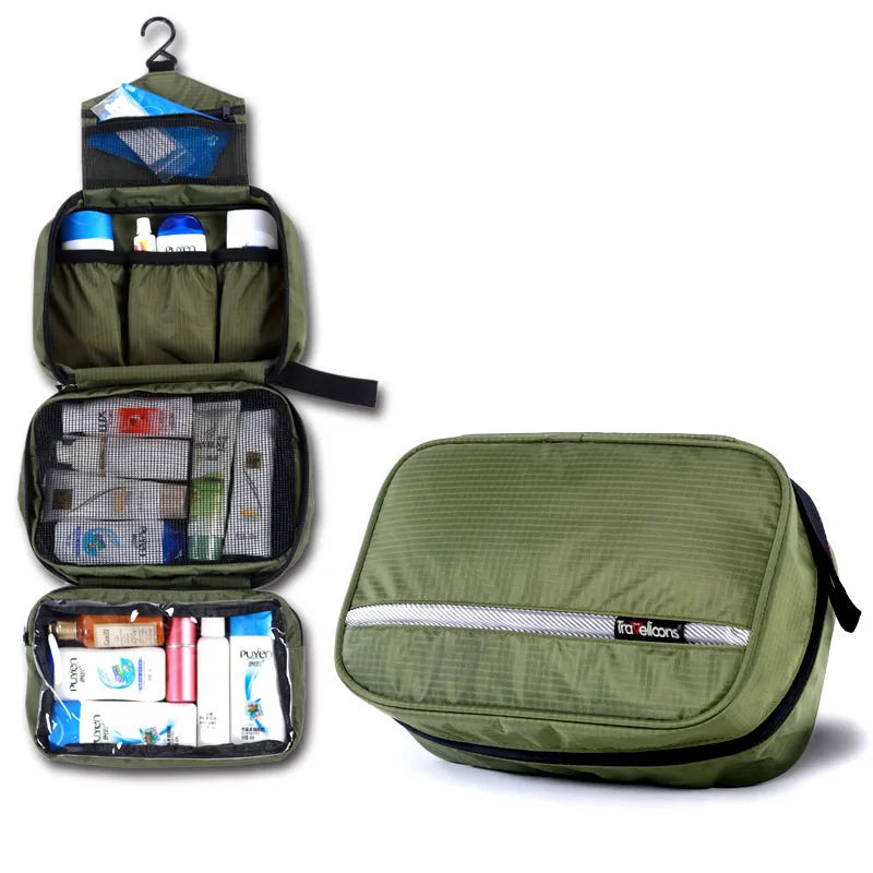 Trousse de toilette de voyage spacieuse et résistante à l'eau pour hommes et femmes