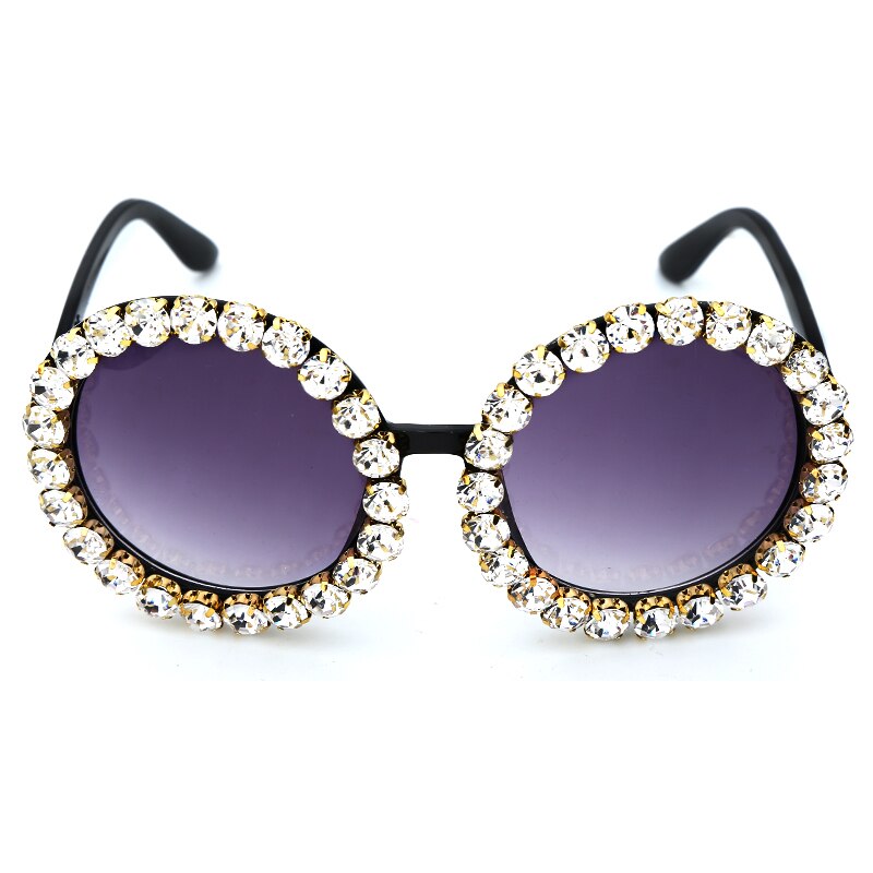 Lunettes de soleil rondes de créateur de mode