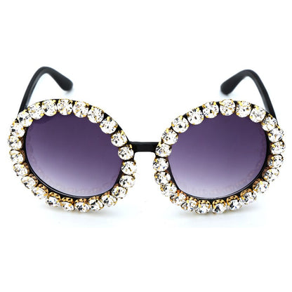 Lunettes de soleil rondes de créateur de mode