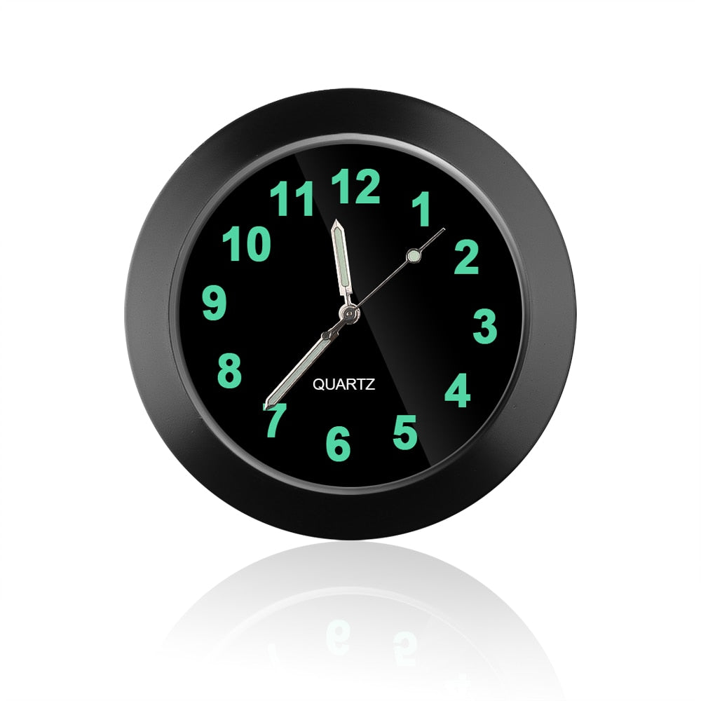 Horloge lumineuse adhésive pour tableau de bord de voiture