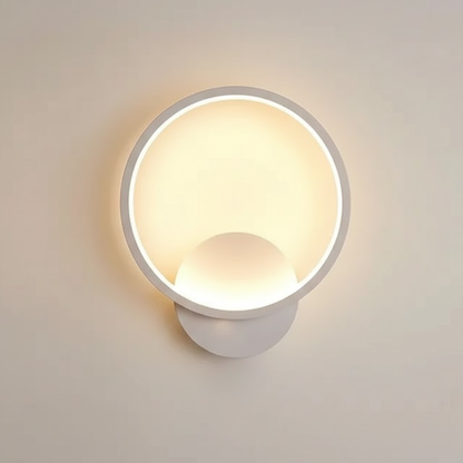 Halo Circle LED Wall Light – Painted Aluminum Wall Lamp with Integrated LED 13