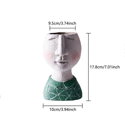 Unique Resin Planter Vase for Flowers