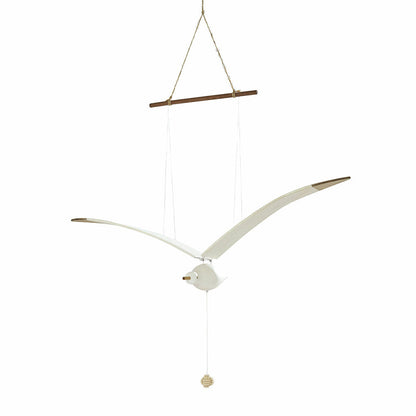Beachy Wooden Seagull Decor Ornament