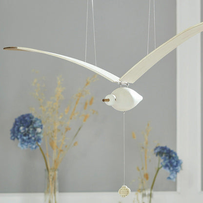 Beachy Wooden Seagull Decor Ornament