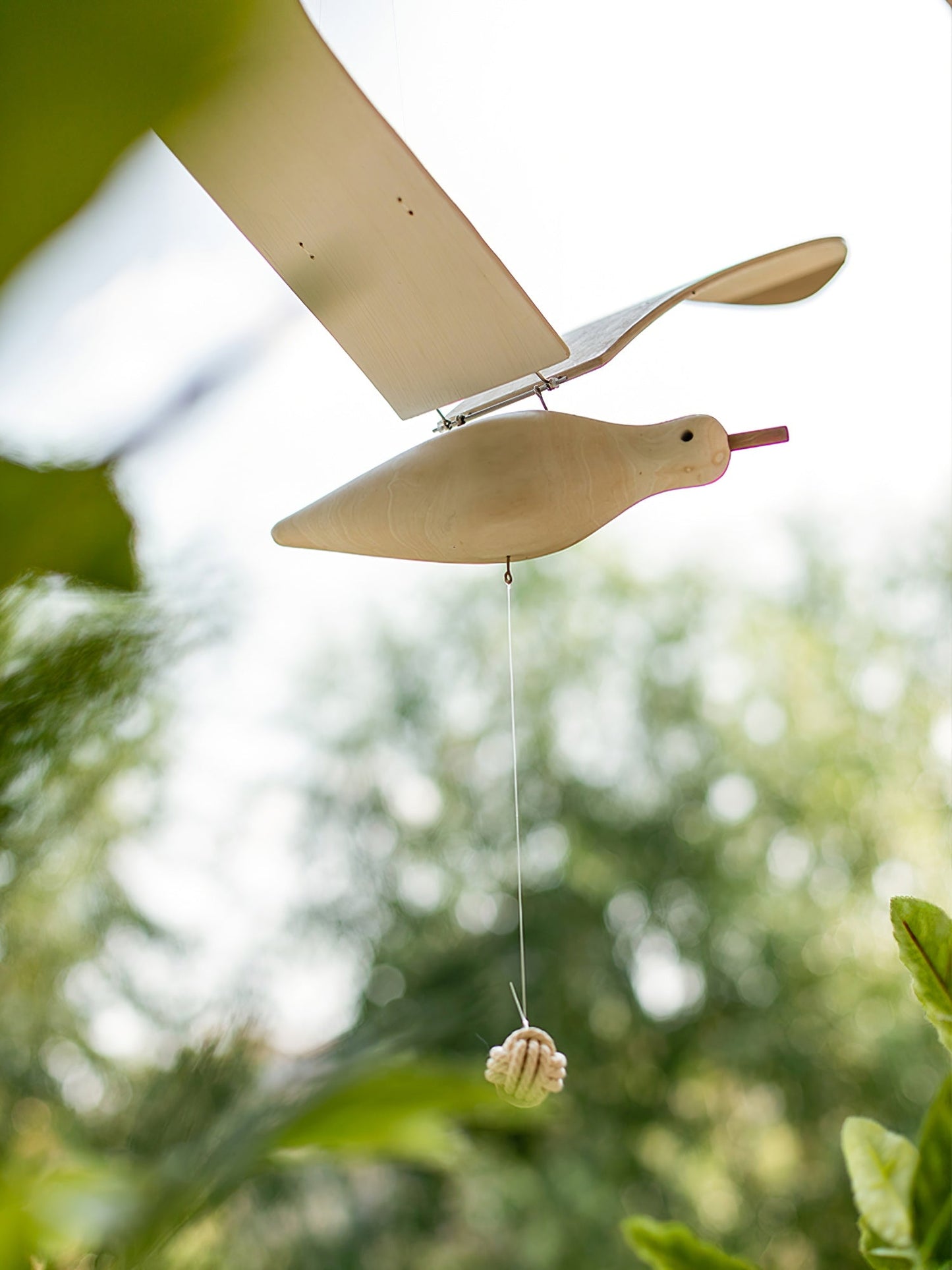 Beachy Wooden Seagull Decor Ornament