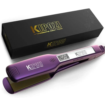 Fast Heating Titanium Hair Straightener with LCD Display