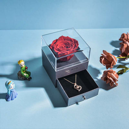 Beautiful Rose Gold Necklace Storage Box - Halri
