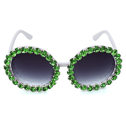 Lunettes de soleil rondes de créateur de mode