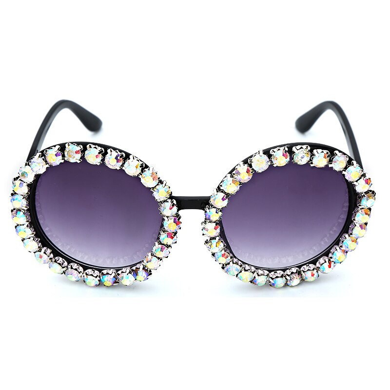 Lunettes de soleil rondes de créateur de mode