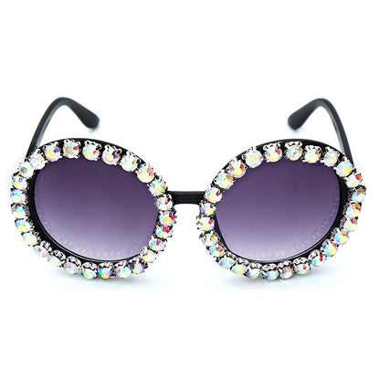 Lunettes de soleil rondes de créateur de mode