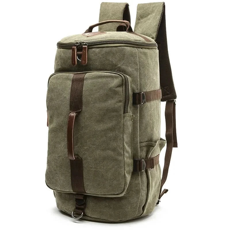 Sac de sport élégant en coton pour homme, idéal pour la salle de sport et les voyages.