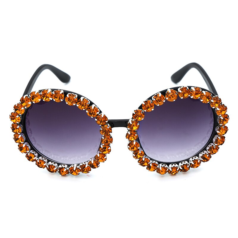 Lunettes de soleil rondes de créateur de mode