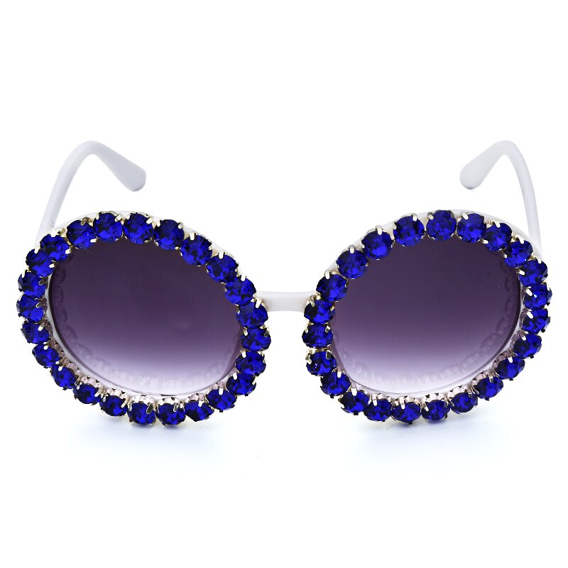 Lunettes de soleil rondes de créateur de mode