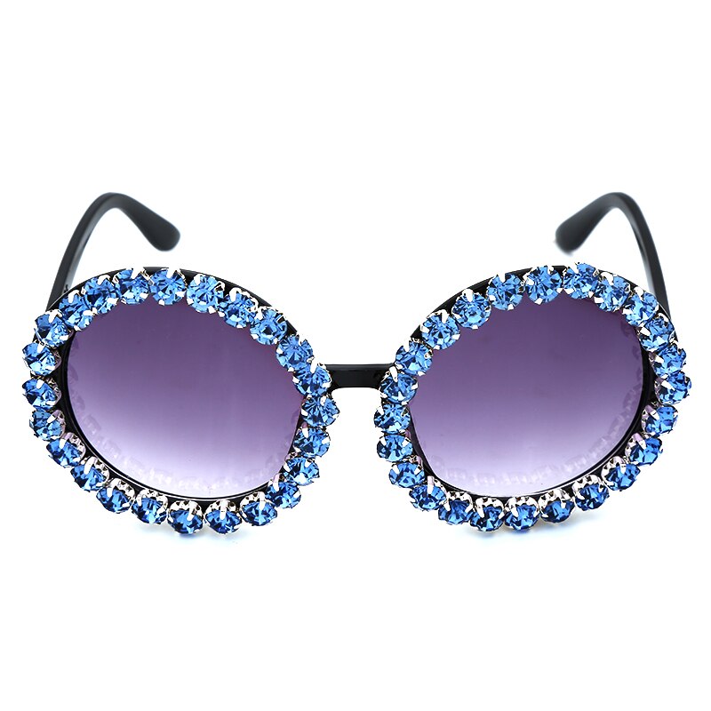 Lunettes de soleil rondes de créateur de mode