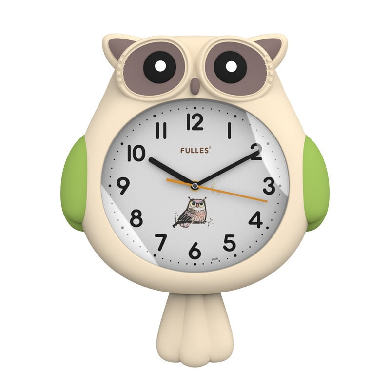 Horloge décorative adorable hibou de nuit
