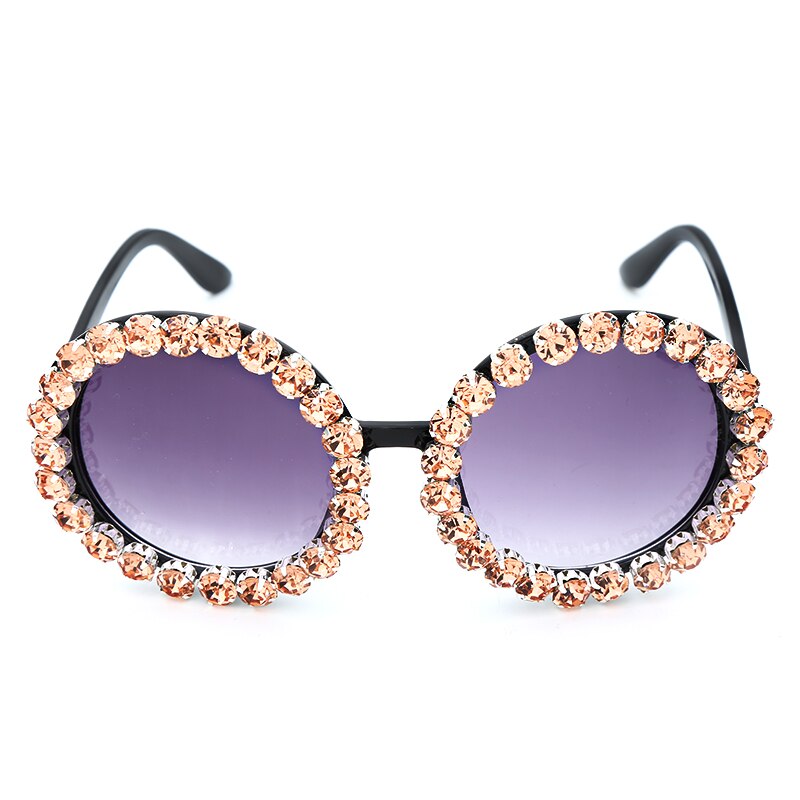 Lunettes de soleil rondes de créateur de mode