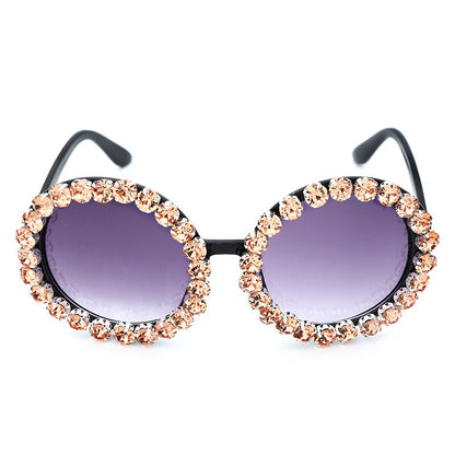 Lunettes de soleil rondes de créateur de mode