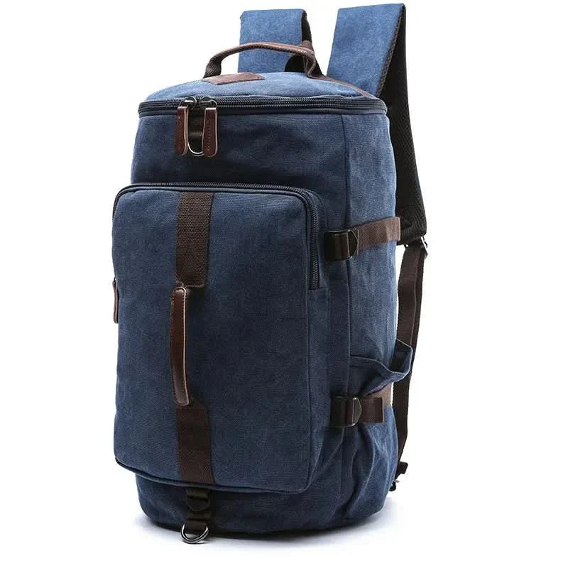Sac de sport élégant en coton pour homme, idéal pour la salle de sport et les voyages.