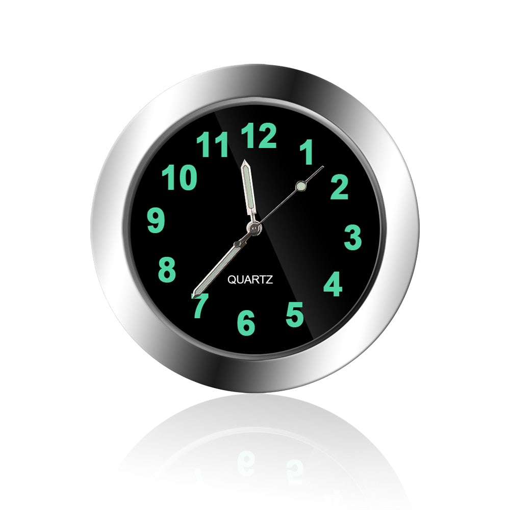 Horloge lumineuse adhésive pour tableau de bord de voiture