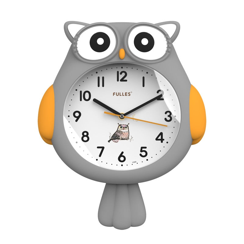 Horloge décorative adorable hibou de nuit